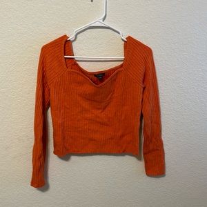 Burnt orange sweater